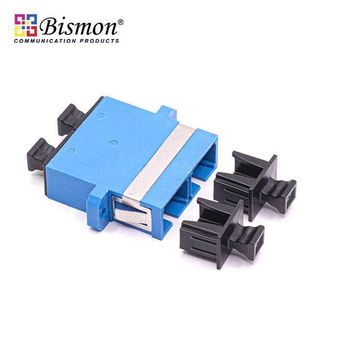 SC-UPC-Adaptor-Single-Mode-One-piece-housing-Zirconia-Duplex-Type